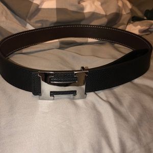 Black/ Brown reversible Hermès belt 100% authentic